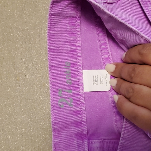 J.Crew Toothpick Ankle Neon Violetta Jeans - Picture 8 of 11